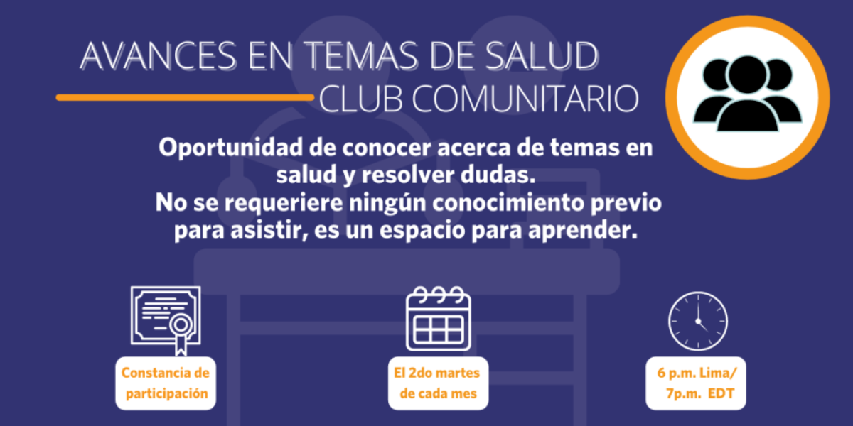 Avances en Temas de Salud: Club para la Comunidad