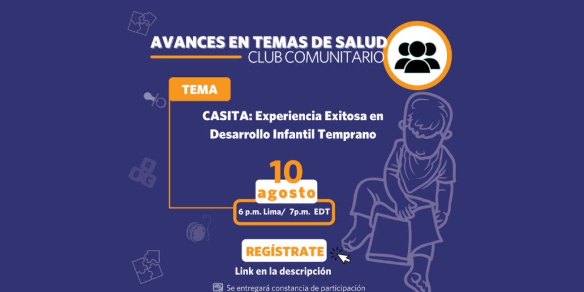 Agosto 2021: CASITA: Experiencia exitosa en desarrollo infantil temprano