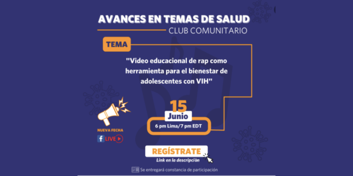 Junio 2021: Videos de rap como herramienta útil en la lucha contra VIH en adolescentes