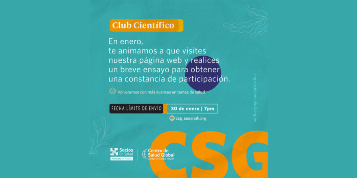 Enero 2022 Club Científico: Ensayo para obtener constancia de participación