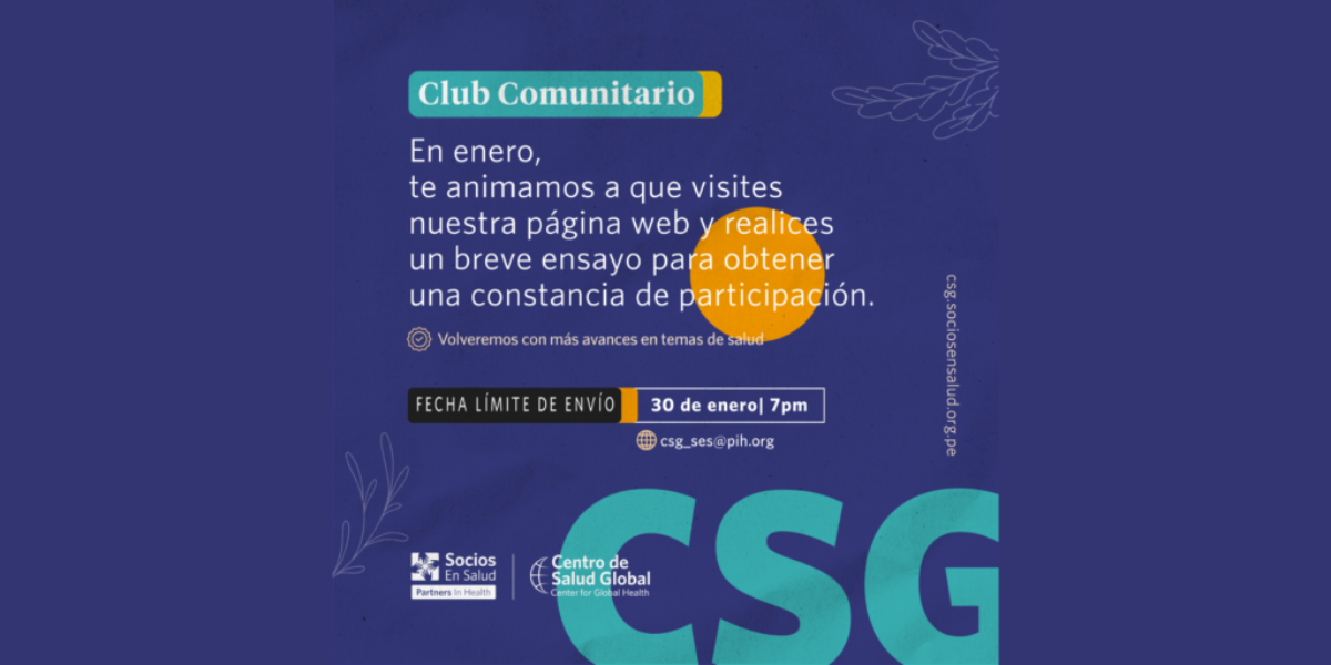 Enero 2022 Club Comunitario: Ensayo para obtener constancia de participación.