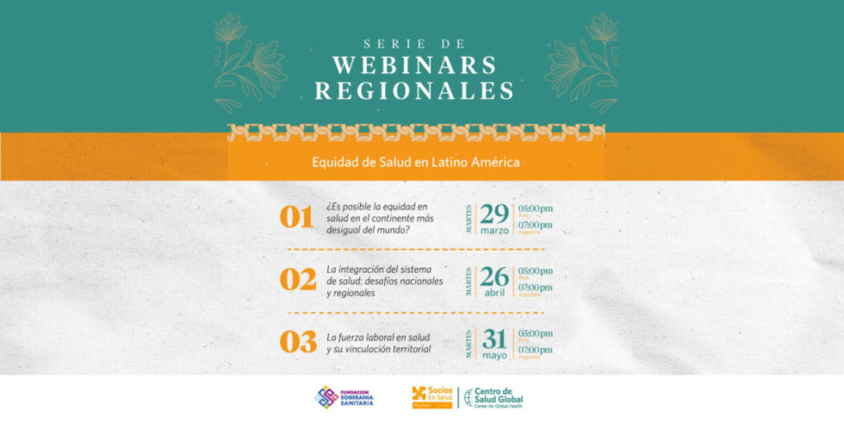 Serie de webinars regionales – Equidad de Salud en Latino América