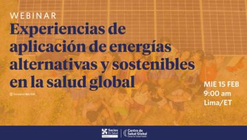 Webinar: Experiencias de aplicación de energías alternativas y sostenibles en la salud global