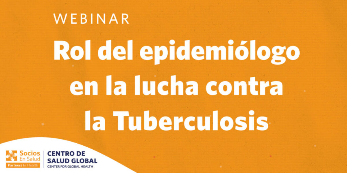 Webinar: Rol del epidemiólogo en la lucha contra la tuberculosis